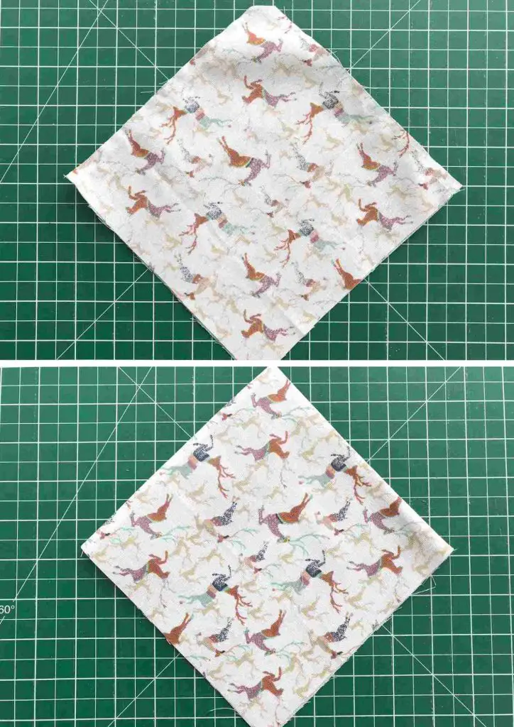 hanging cones squares sewn 