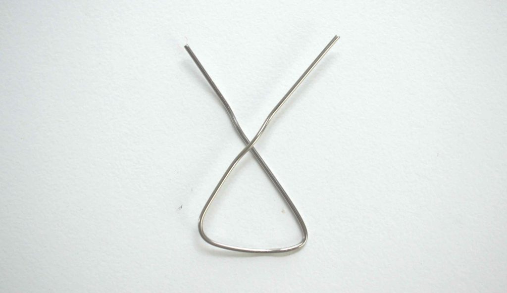 first bends in paperclip
