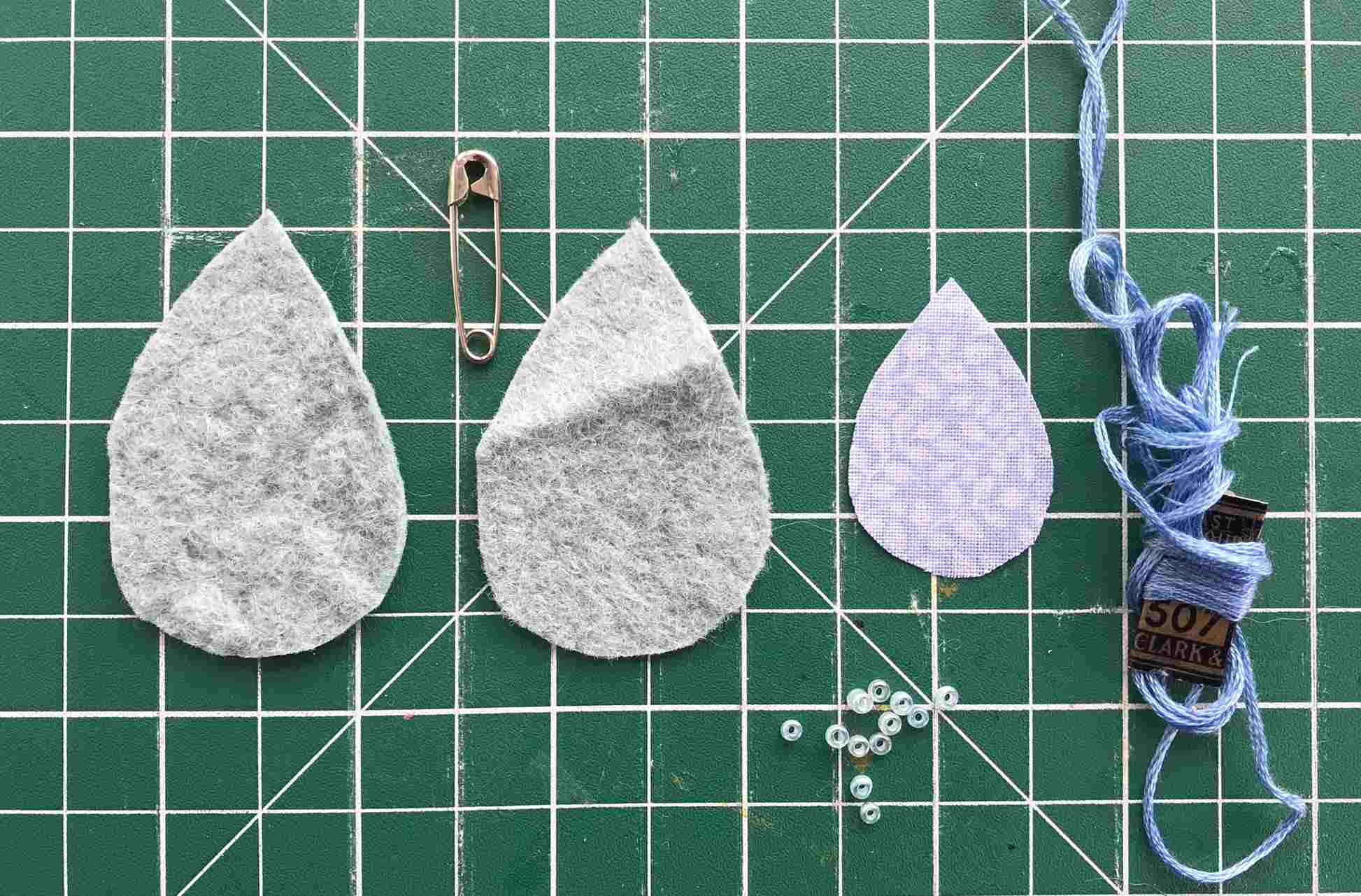 Easy DIY Leaf Brooch from Scrap Fabric