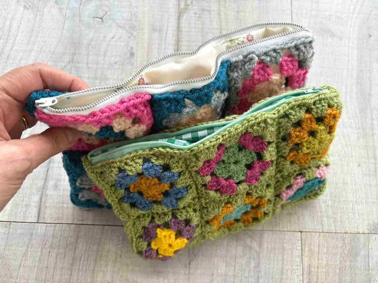 2 granny square bags