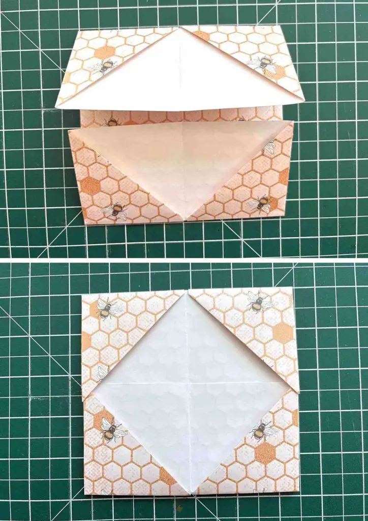 inside of credit card holder formed