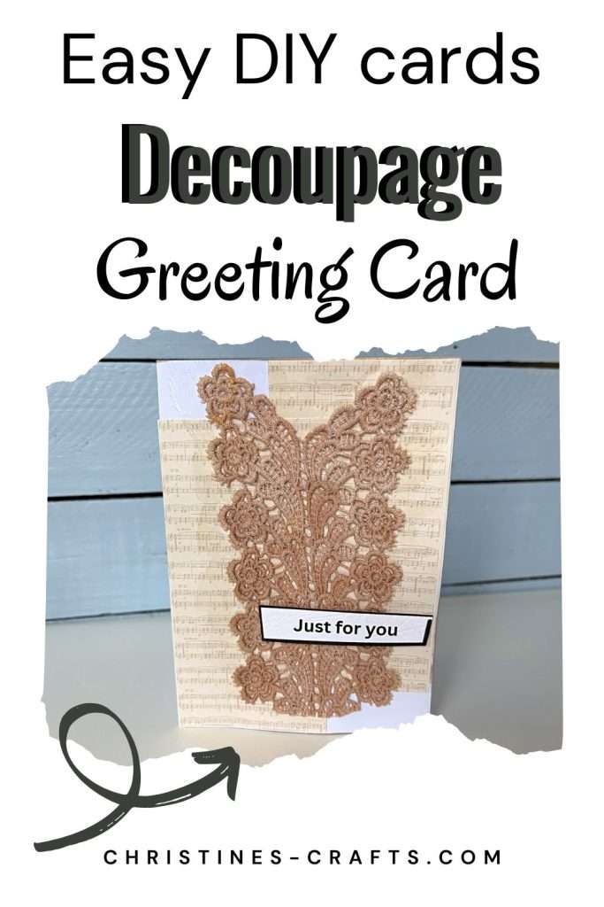 Lace card Pinterest pin