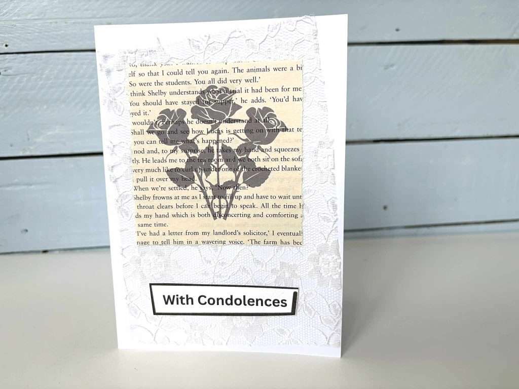 condolences card