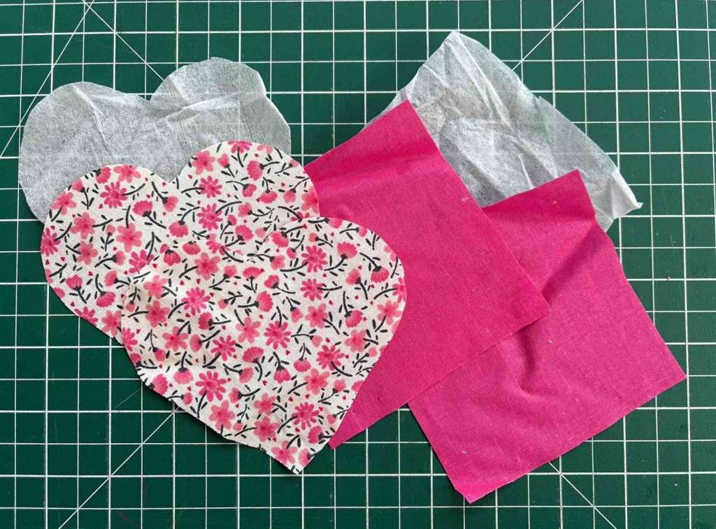 pieces cut out for heart corner bookmark