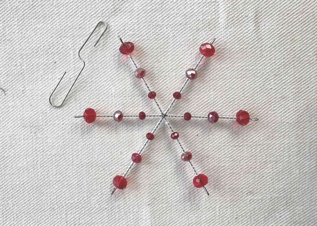DIY snowflake Christmas ornaments