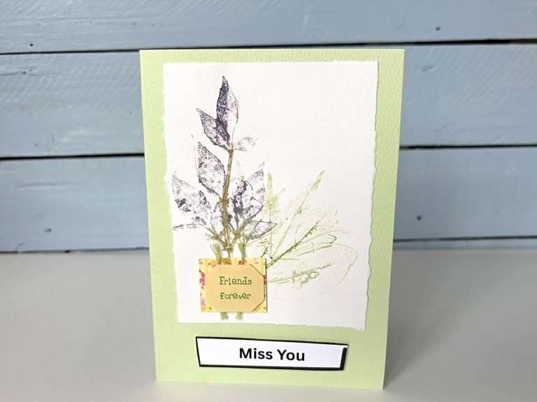 flower pounded card