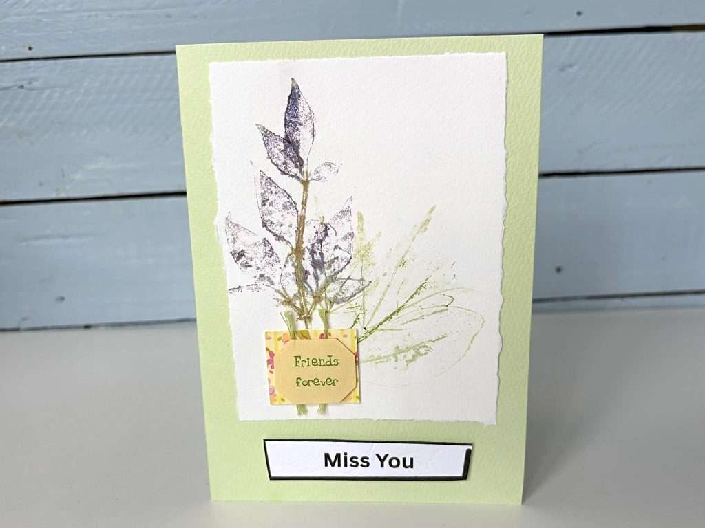 leaf pounded card