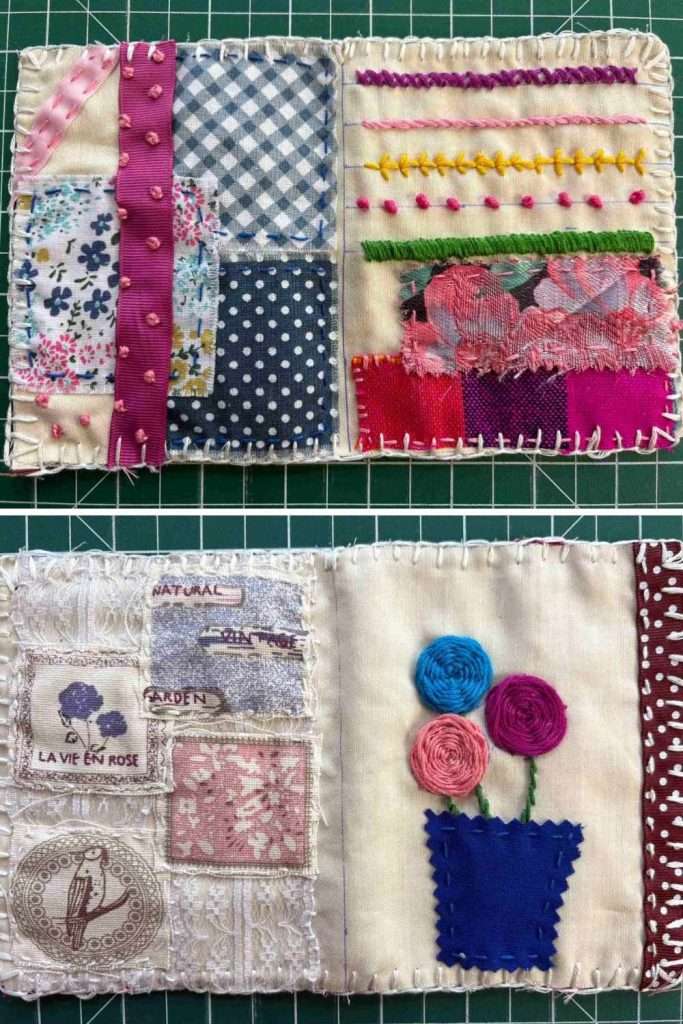 scrappy fabric book pages 2