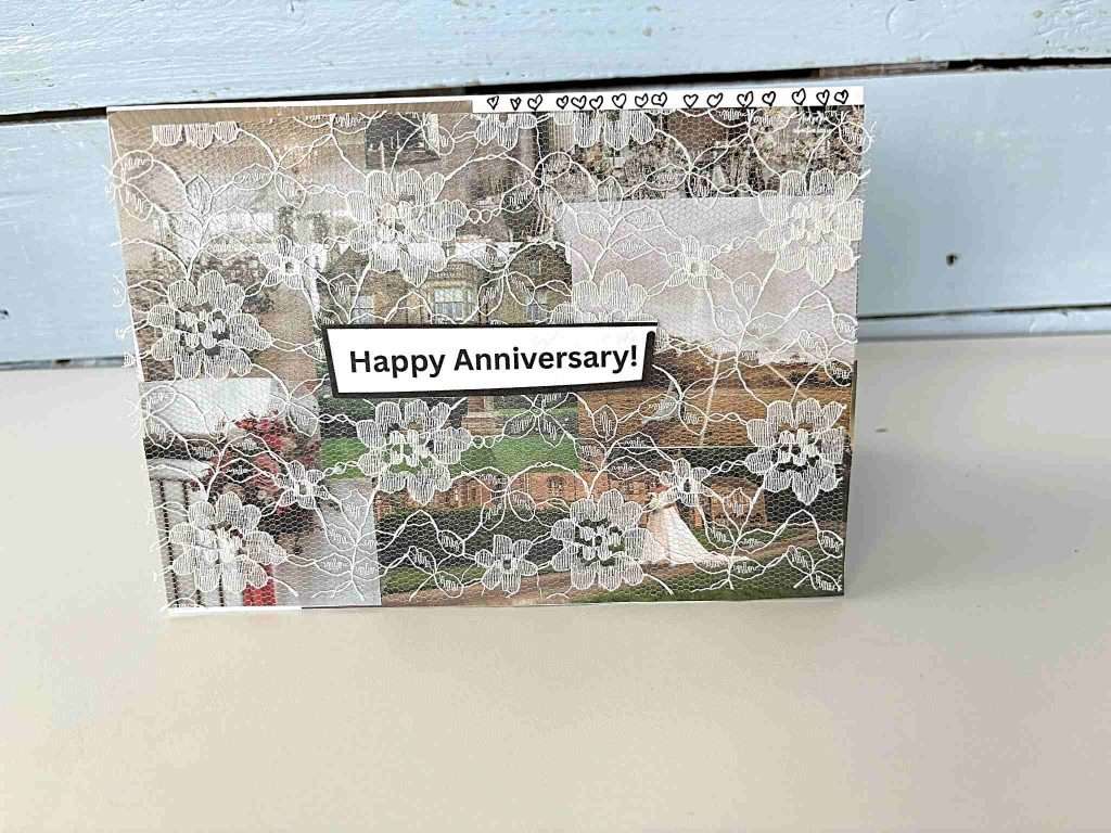 lace and collage card central