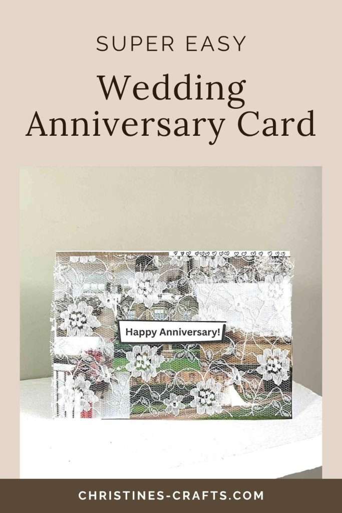 Wedding anniversary card Pinterest pin