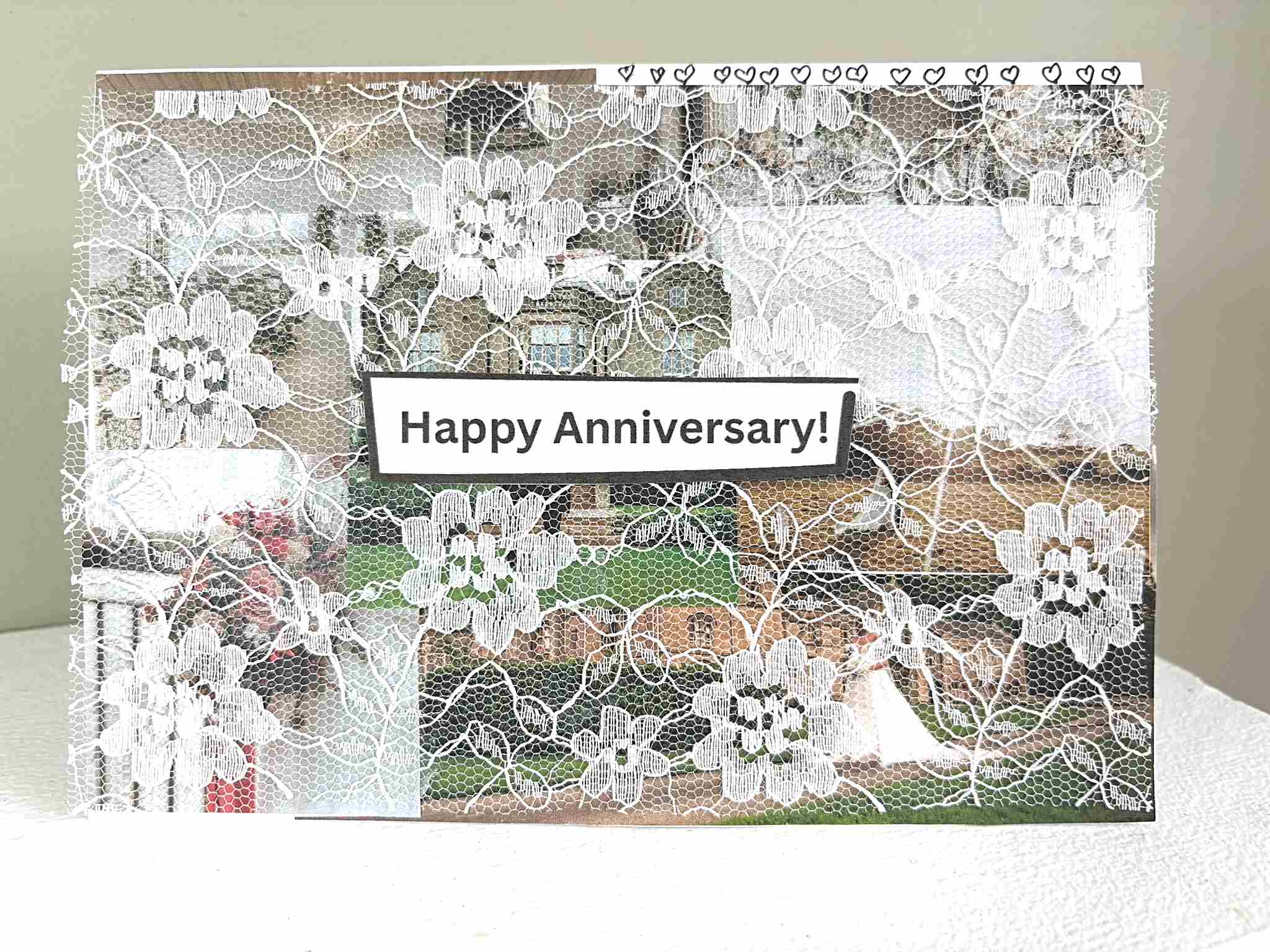 wedding anniversary card pretty