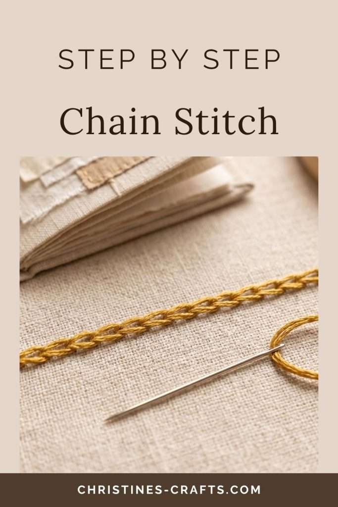 chain stitch Pinterest pin 