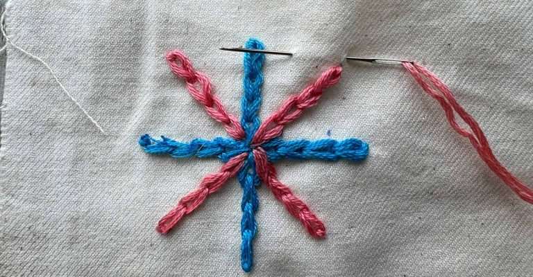 chain stitch star