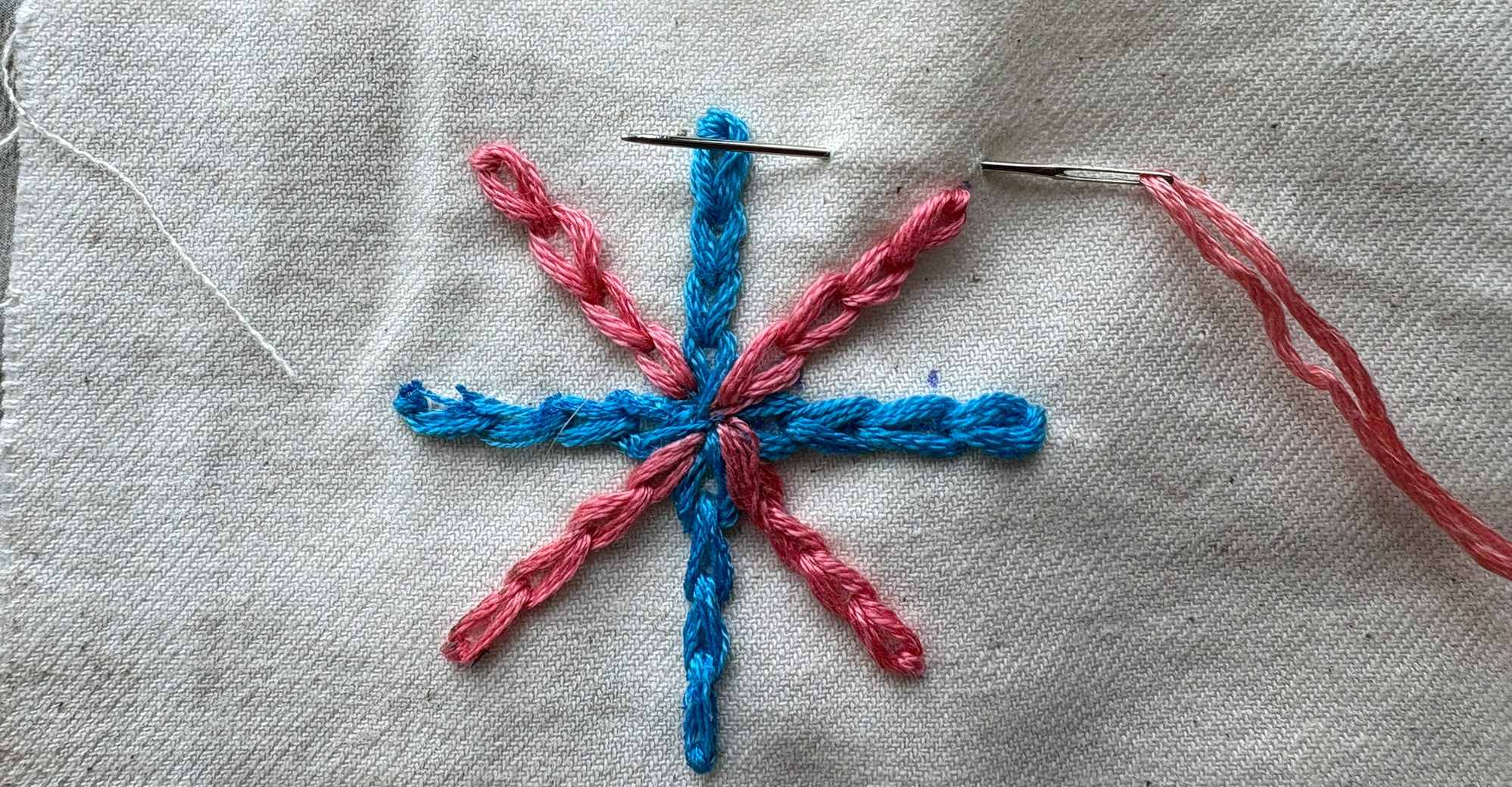 chain stitch star