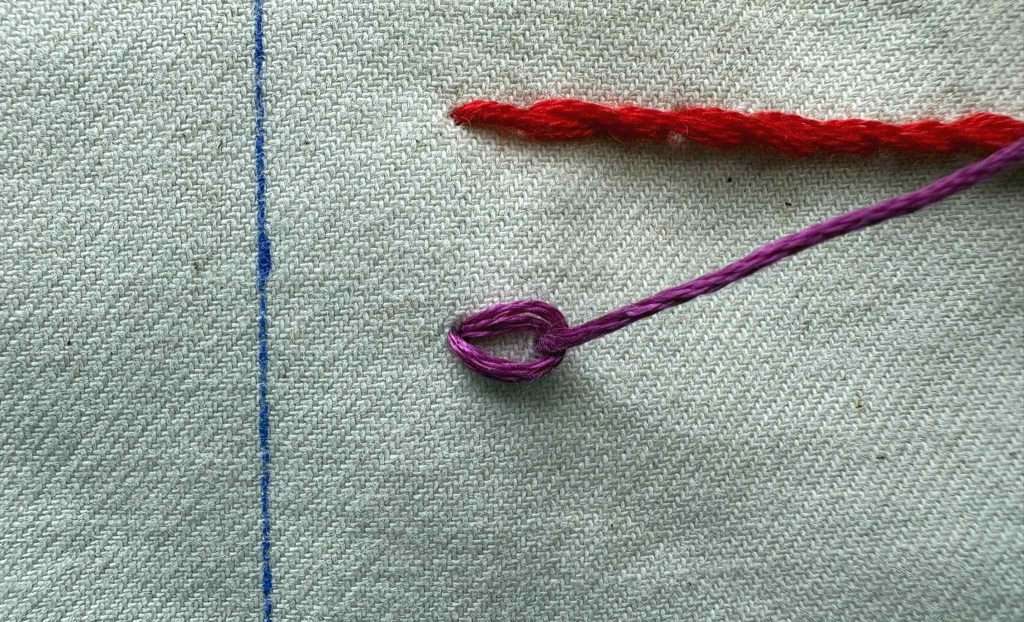first chain stitch