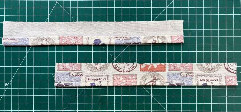 bag facings hem sewn