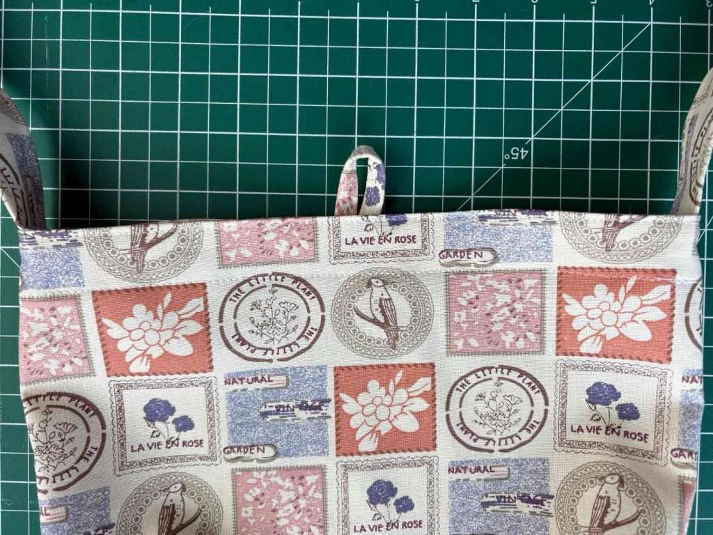 facings sewn and top stitched