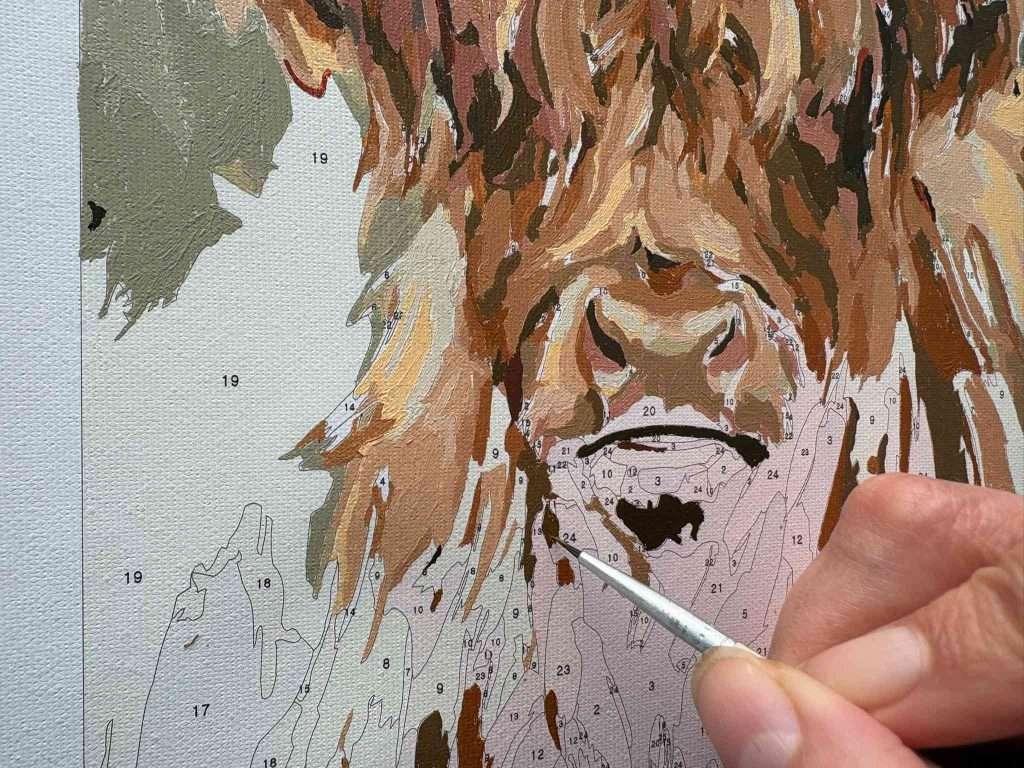 painting Highland Cow