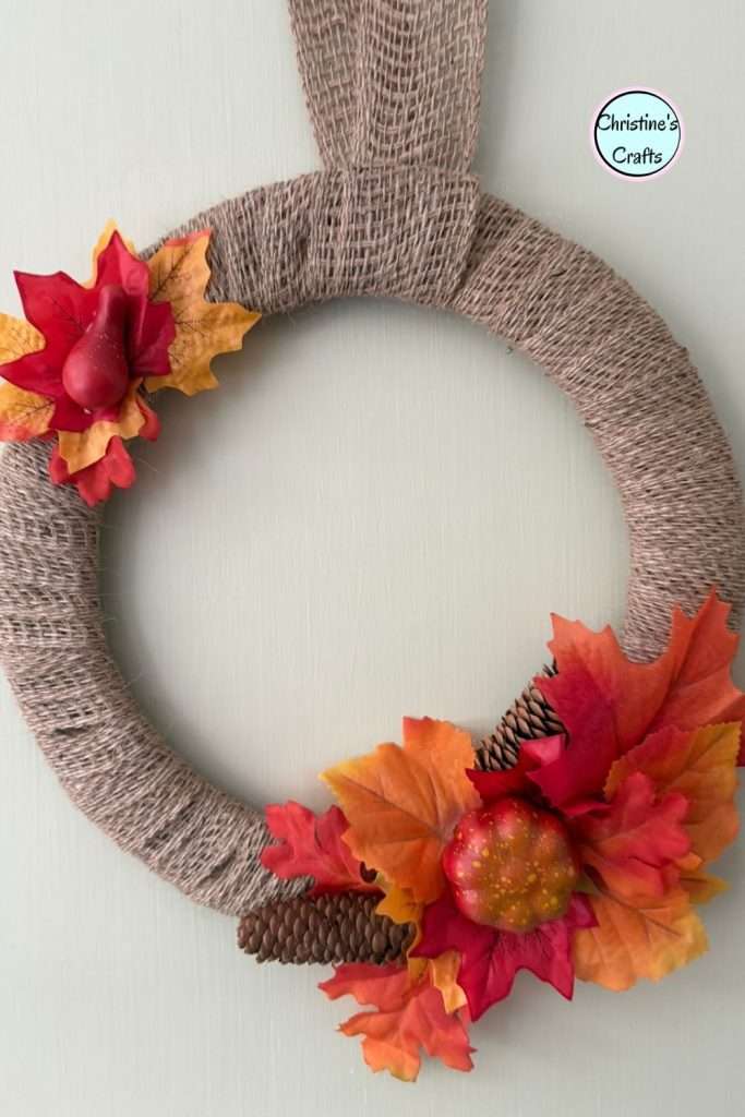 Autumn Wreath Pinterest pin